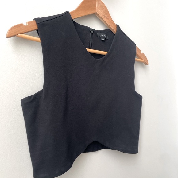 Talula (Aritzia) Manzanita Crop Top Black Sz Small - Picture 3 of 6